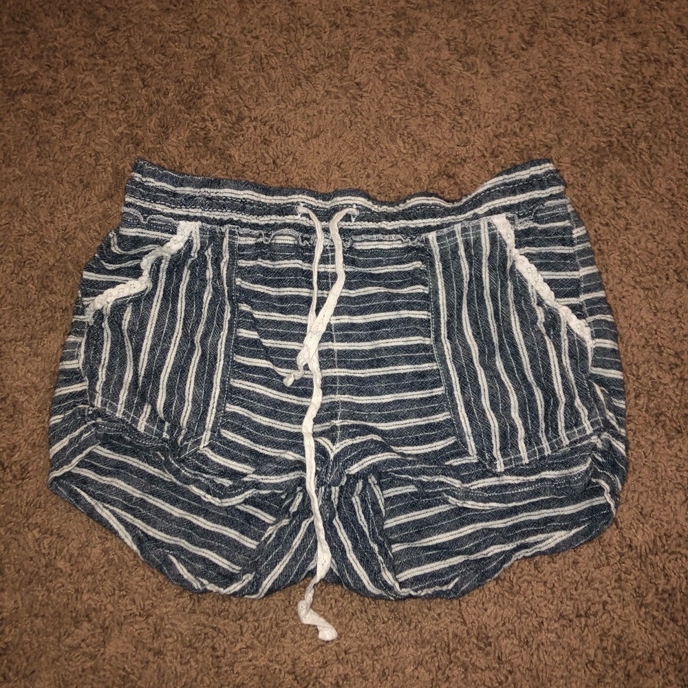 Blue and White Shorts